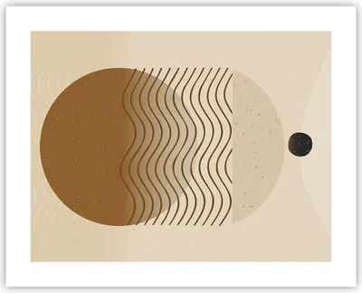 Produktbild von Poster - Poster ohne Rahmen - Abstraktion Geometrie Minimalismus - 50x40 cm - Wand Bild - Wanddeko - Wandbilder - Kunstposter - Wandposter - Bilder - Kunstdruck - Wanddekoration - P2XAA50x40-5043