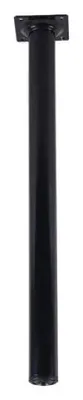 Produktbild von Möbelfuss aus Metall Rund Schwarz ø 30mm Höhe 500mm Möbelstütze Tischbein
