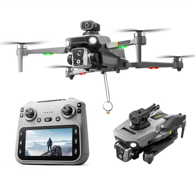 Productafbeelding van Zimilo GPS-drone met camera, 4,5-inch display, afstandsbediening, borstelloze motor, obstakelvermijding, opvouwbare FPV-quadcopter voor beginners