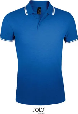 Produktbild von SOLs 00577 | Herren Polo Shirt Pasadena - Farbe: Royal Blue/White - Größe: XXL
