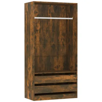 Zdjęcie produktu dla Szafa, przydymiony dąb, 100x50x200 cm, materiał drewnopochodny