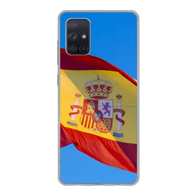 Produktbild von MuchoWow® Handyhülle Schutzhülle Hülle für Samsung Galaxy A51 Die Nationalflagge von Spanien Silikon Softcase Handy Hülle - Schutzabdeckung