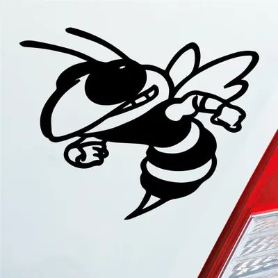 Produktbild von Auto Aufkleber Killer Biene Bee Kill Tuning 10x8 cm Schwarz Matt Sticker Heckscheibenaufkleber