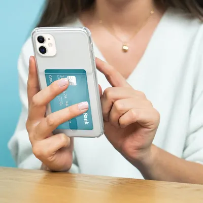 Obrázok produktu pre imoshion Mäkké zadné puzdro s držiakom kariet pre Samsung Galaxy S21 Ultra - Transparentné