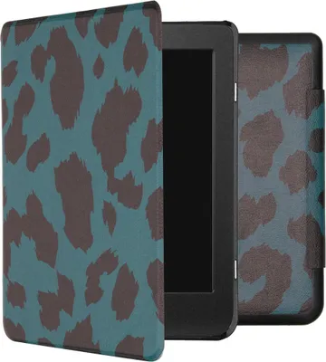 Image de imoshion Design Slim Hard Case Bookcase for the Kobo Nia - Green Leopard