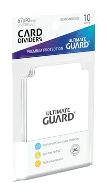 Produktbild von Ultimate Guard Card Dividers Standardgröße Weiß (10)