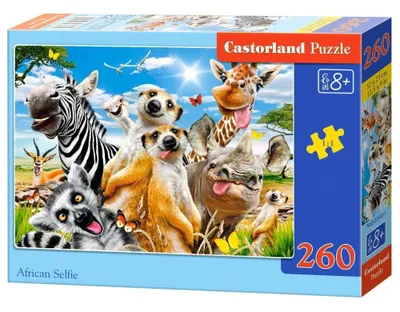 Obrázek produktu pro CASTORLAND Puzzle 260 dílků - Africké selfie