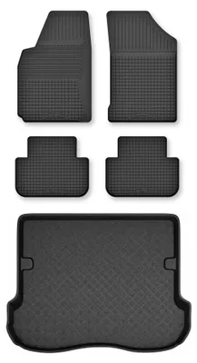 Obrázek produktu pro Vaničkové autokoberce + vana kufru pro: Jeep Grand Cherokee III WK 2005-2010 5dveřová verze 5 ks