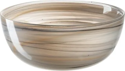 Produktbild von Leonardo Schale Alabastro, Schüssel, Dekoschale, Glas, Beige / Schwarz, Ø 14 cm, 026786