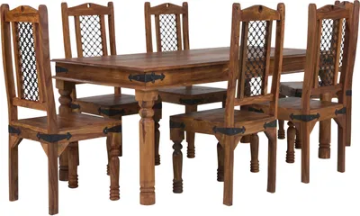 Produktbild von Essgruppe Merlow 178x90 + 6 Stühle