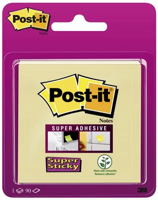 Immagine prodotto di Post-it® SuperSticky 6920SS-CY Blocco note appiccicoso - 76 x 76 mm, 90 fogli, giallo