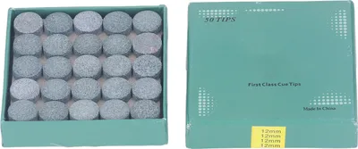 Immagine prodotto di 50 pezzi di puntali per stecca da biliardo Set di bastoni inPoliuretanoper stecche e accessori da biliardo 12 mm/0,47 pollici