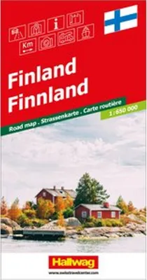 Produktbild von Hallwag Strassenkarte Finnland 1:650.000