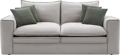Produktbild von 3-Sitzer-Sofa mit hellgrauer Polsterung - PORALO
