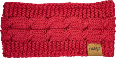 Produktbild von Cosey- gefüttertes weiches Strick Stirnband mit Innenfleece in rot