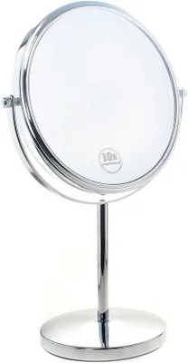 Produktbild von Famanu Kosmetischer Tischspiegel 20 cm - 10-fache Vergrößerung und 360° drehbar