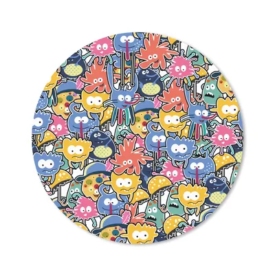 Produktbild von MuchoWow® Mauspad Mousepad Design - Lustig - Abstrakt - Rot - Blau - Kinder 20x20 cm - Mousepads - Maus Mat - Pad - Mausunterlage - Schreibtischmatte