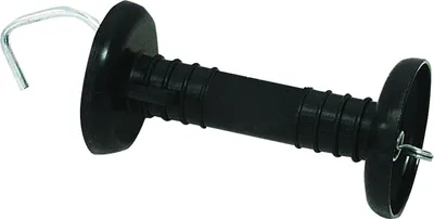 Produktbild von horizont ranger Torgriff mit Haken, Torgriff für Weidezaun, 1 Stück, schwarz, Kunststoff