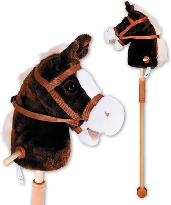 Obrázok produktu pre knorrtoys hobbyhorse Hip Hop 095cm - pre deti, drevené rúčky a drevené koliesko