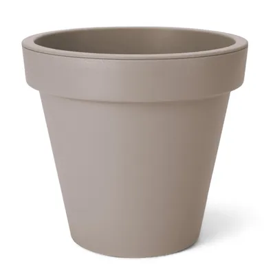 Produktbild von XXS Plastový kvetináč - Ø 20 cm / béžová - kvetináč malý