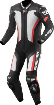Obrázok produktu pre Berik Losail 1-dielna kožená kombinéza na motorku, čierna/biela/červená, 56