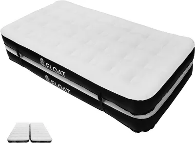 Image de FLOAT Gemina - Matelas gonflable 3en1 avec pompe électrique - 190x99x20 cm - Matelas gonflable robuste - Léger pour le camping - Deux matelas gonflables 1 place