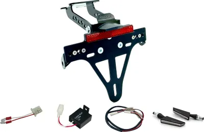 Produktbild von alpha Technik Kennzeichenhalter-Blinker-Kit Yamaha YZF-R125, RE39 für YZF-R125 RE39 EURO4