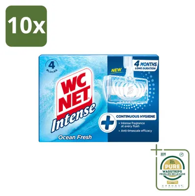 Produktbild von 10 x WC Net Toiletblock Ocean Fresh - Vorratspackung - 10 Stücke