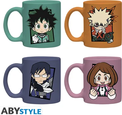 Produktbild von MY HERO ACADEMIA - Set 4 espresso Tasse/Bechers - Chibi