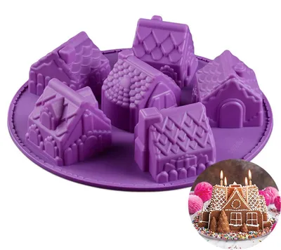 Zdjęcie produktu dla Silikonowa forma do pieczenia, średnica 26 cm, świąteczna, z powłoką antyprzywierającą, idealna do ciast, puddingów, muffinek i chleba, 1 sztuka