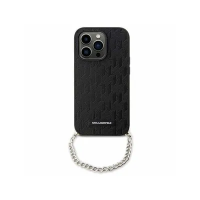 Obrázek produktu pro Karl Lagerfeld Saffiano Monogram Chain - pouzdro pro iPhone 14 (černé)