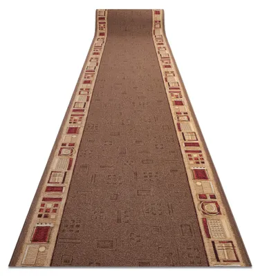 Image de TAPIS DE COULOIR ANTIDÉRAPANT JENA marron 67cm marron 67x920 cm