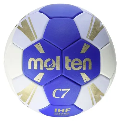 Image de Molten - Ballon de handball « C7s » PP2287 (taille unique) (blanc/bleu)