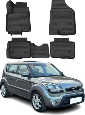 Immagine prodotto di 2008-2014 Kia Soul tappetini TPE nero 4 pezzi
