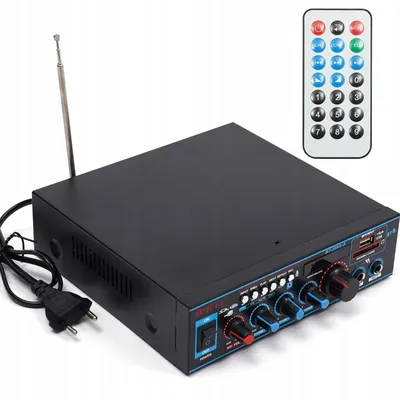 Produktbild von HiFi Verstärker, Mini Verstärker, 800W Audioverstärker, Bluetooth Stereo Audio Amplifier Vollverstärker, mit Fernbedienung, für Zuhause, Auto