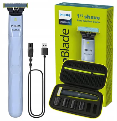 Produktbild von Philips OneBlade First Shave QP1324/20 – Rasierer – Wet & Dry – mit Reiseetui