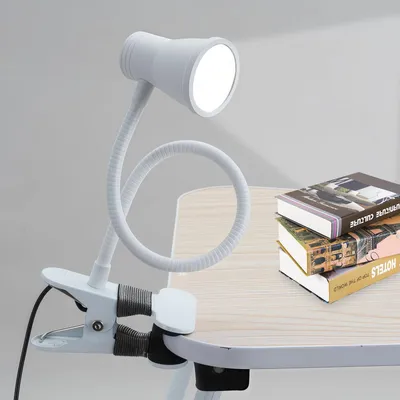 Produktbild von Klemmlampe, 15,5 x 12 x 7,5 cm: Dimmbare Leselampe mit 29 LEDs, 10 Dimmstufen, 3 Farbtemperaturen, USB-Netzteil
