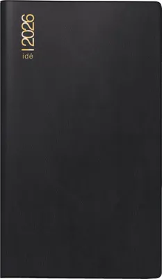 Produktbild von rido/idé 7040302906 | Taschenkalender Mod. TM 12 2026 | A6, Kunststoff, schwarz