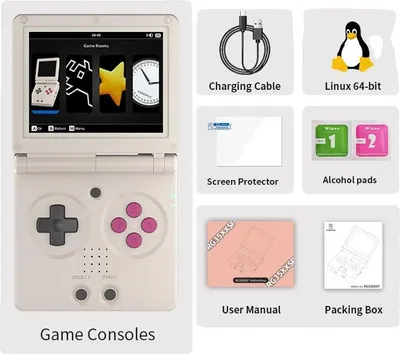 Produktbild von Handheld-Spielkonsole, 3,5-Zoll-IPS-Bildschirm, Wi-Fi- und Bluetooth-Konnektivität, Grau, 64G(5K Spiele)