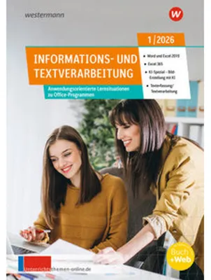 Obrázok produktu pre Unterrichtsthemen Informations- und Textverarbeitung. Arbeitsblätter für Ihren Unterricht: Ausgabe 1/2026
