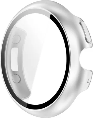 Produktbild von INF Schutzhülle für Google Pixel Watch 4 45mm - PC + Panzerglas Silber