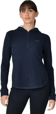 Produktbild von Weatherbeeta - "London" Oberteil für Damen, mit Kapuze, Reiten, Langärmlig WB2330 (38 DE) (Dunkel-Marineblau meliert)