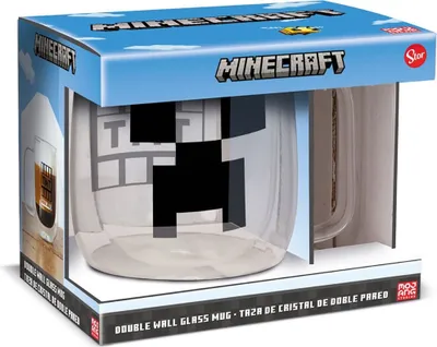 Produktbild von Stor Minecraft Doppelwandige Kristalltasse Durchsichtig  Durchsichtig One Size