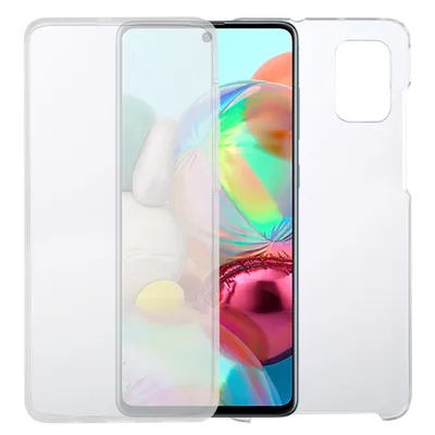 Produktbild von Samsung Galaxy A71 Hülle Case 360 Handy Schutz Tasche Cover Full TPU Etui Transparent