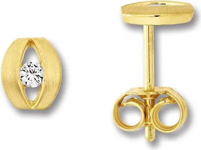 Immagine prodotto di Orecchini con zirconi 333/- oro giallo