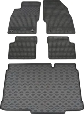 Produktbild von Rigum Gummi Fußmatten + Kofferraumwanne im Set für Opel Corsa D + E