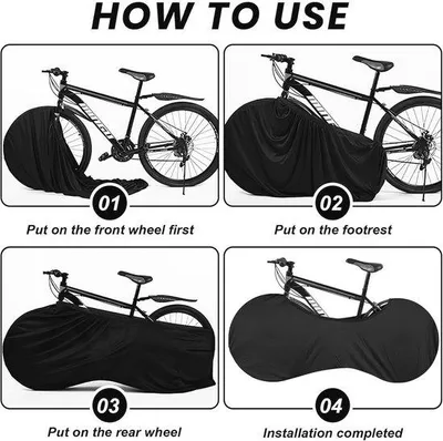 Productafbeelding van Waterdichte fietshoes voor binnen - Stofdichte en wasbare fietsbescherming voor diverse fietsen