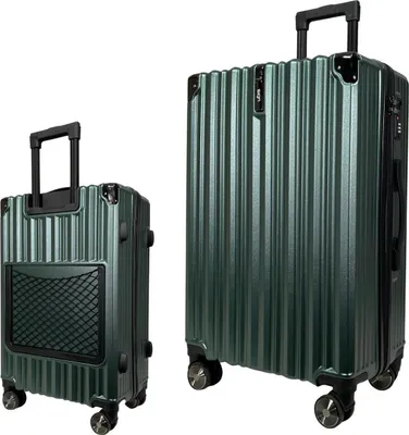 Produktbild von SIGN Reisekoffer ABS Koffer Trolley Hartschale  smaragdgrün-metallic-M (Handgepäck)