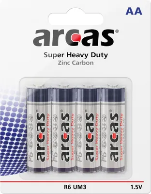 Produktbild von Arcas Zink-Kohle Mignon-Batterien AA 4 Stück Mignon 1,5V R6 Batterien