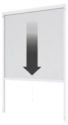Produktbild von Fliegengitter Rollofenster zum Schrauben / Klemmen - 130 x 160 cm, weiß